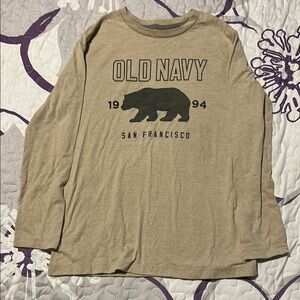 Old Navy Tan Long Sleeve Shirt